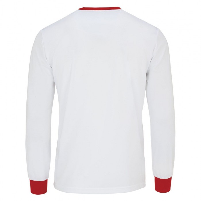 Errea Jaro Long Sleeve Football Shirt White Red