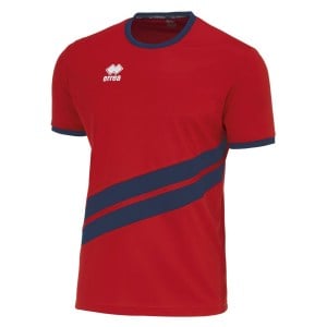 Errea Jaro Short Sleeve Shirt Red Navy