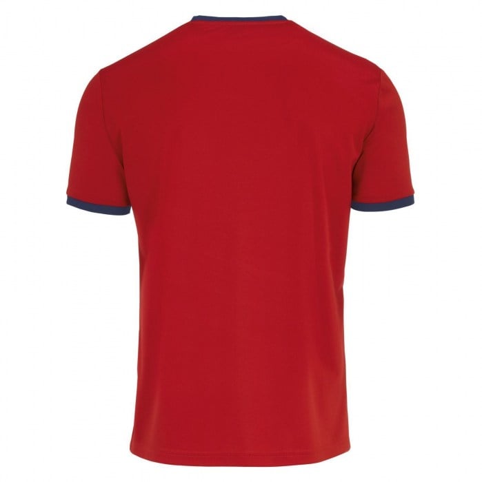 Errea Jaro Short Sleeve Shirt Red Navy