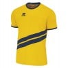 Errea Jaro Short Sleeve Shirt Yellow Navy