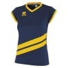 Errea Jens Short Sleeve Shirt (f) Navy Yellow