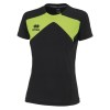 Errea Seth Peformance Tee (f) Black Green_fluo