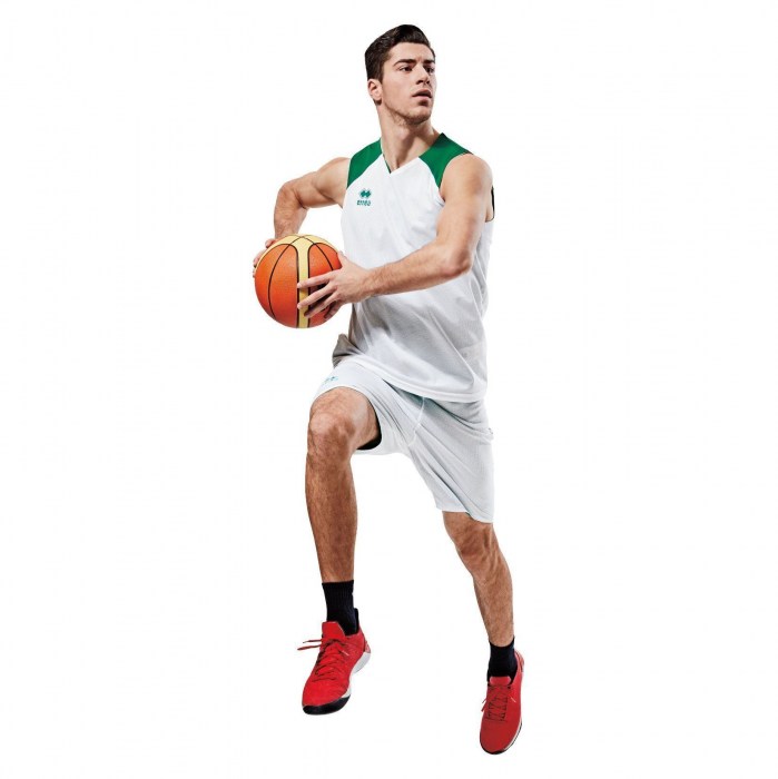 Errea Portland Reversible Basketball Shorts White Green