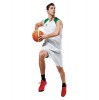 Errea Portland Reversible Basketball Vest White Green