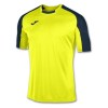 Joma Essential Short Sleeve Shirt Fluo Yellow-Navy
