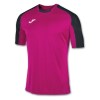 Joma Essential Short Sleeve Shirt Magenta-Black