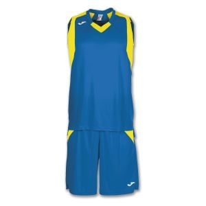 Joma Final Basketball Set (vest/shorts) Royal-Yellow