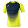 Joma Elite VI Short Sleeve T-shirt Yellow-Navy