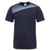 uhlsport Womens Liga 2.0 Short Sleeve Shirt Navy-Sky Blue