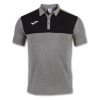 Joma Winner Polycotton Polo Grey-Black