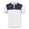 Joma Winner Polycotton Polo White-Navy