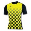 Joma Flag Short Sleeve Shirt Black-Yellow
