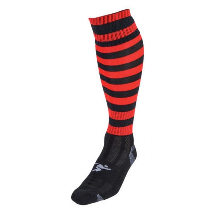 Precision Hooped Pro Socks Black-Red