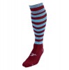 Precision Hooped Pro Socks Maroon-Sky