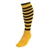 Precision Hooped Pro Socks Gold-Black