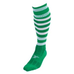 Precision Hooped Pro Socks Green-White