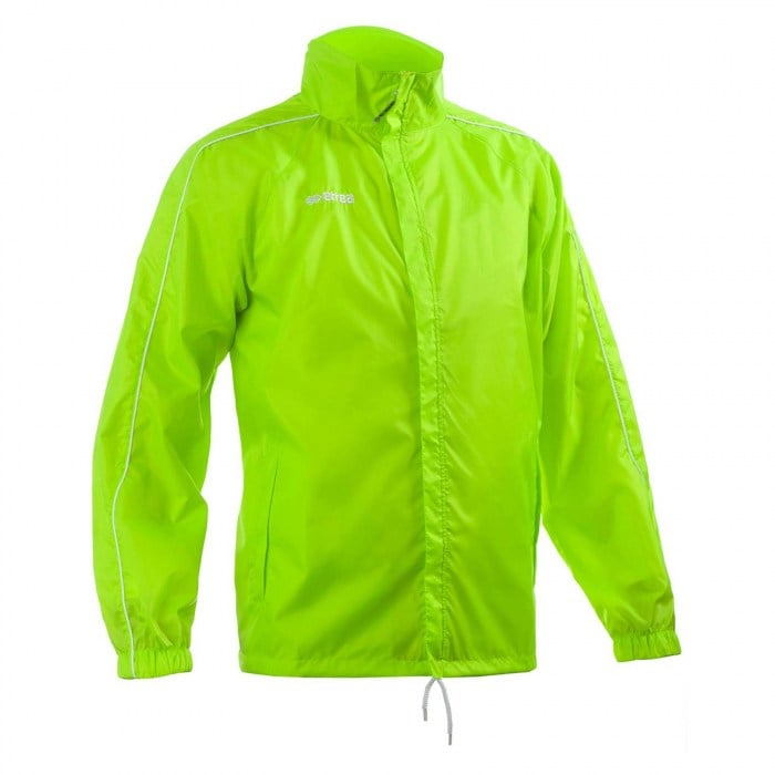 Errea Basic Rain Jacket Green Fluo