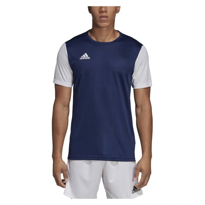 Adidas Estro 19 Short Sleeve Jersey Dark Blue-White