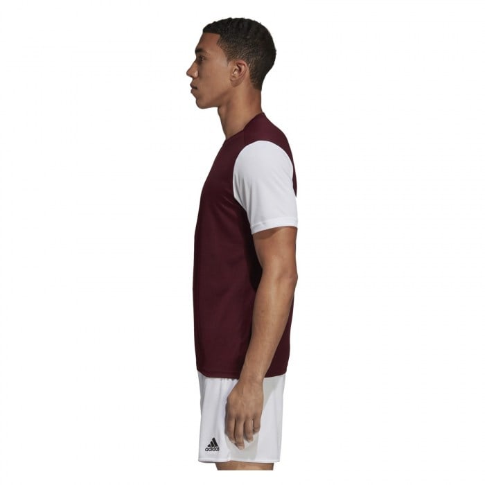 Adidas Estro 19 Short Sleeve Jersey Maroon-White