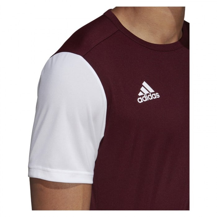 Adidas Estro 19 Short Sleeve Jersey Maroon-White