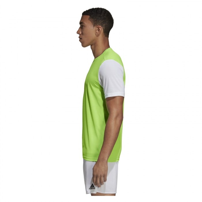 Adidas Estro 19 Short Sleeve Jersey Solar Green-White