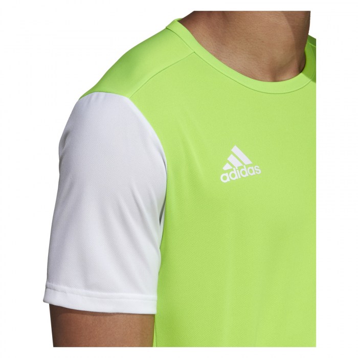 Adidas Estro 19 Short Sleeve Jersey Solar Green-White