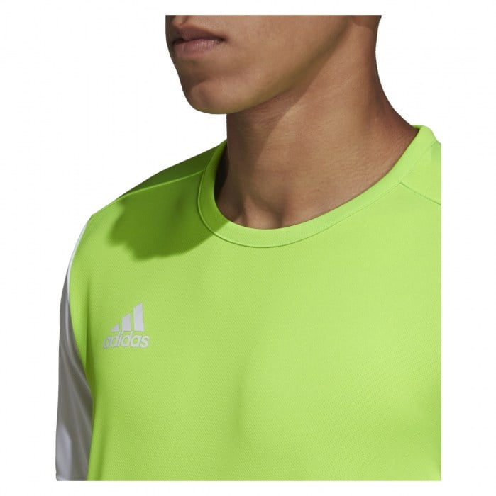 Adidas Estro 19 Short Sleeve Jersey Solar Green-White