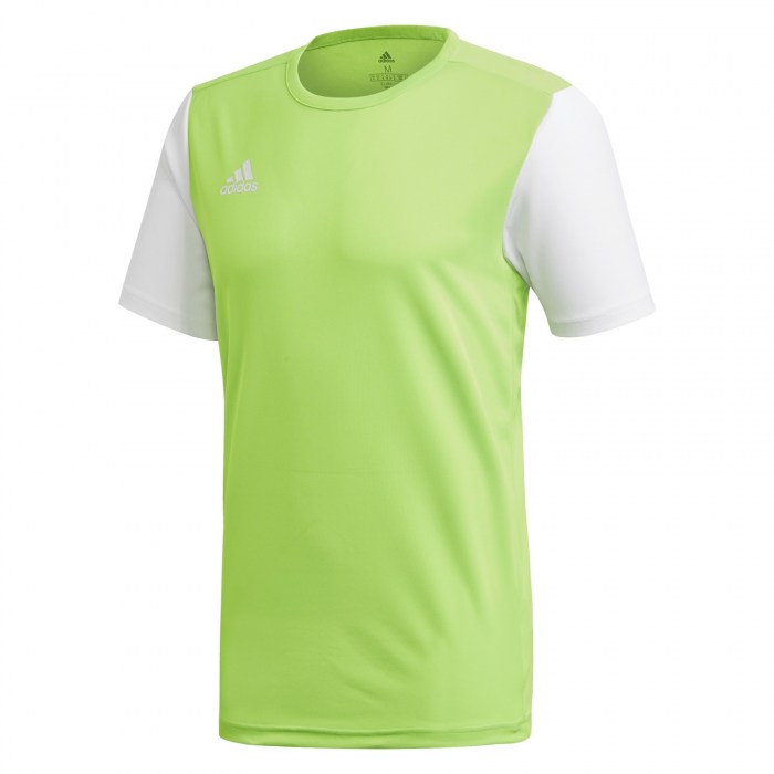 Adidas Estro 19 Short Sleeve Jersey Solar Green-White