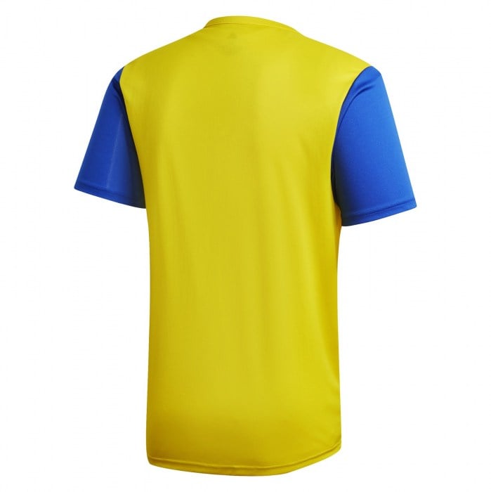Adidas Estro 19 Short Sleeve Jersey Yellow-Bold Blue