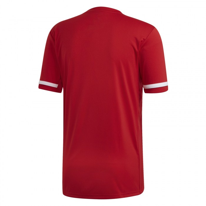 Adidas-LP Team 19 Short Sleeve Jersey (M) Power Red-White