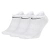 Nike Everyday Lightweight No-Show Training Socks (3 Pair) White-Black