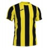 Joma Inter Striped Short Sleeve Shirt Yellow-Black