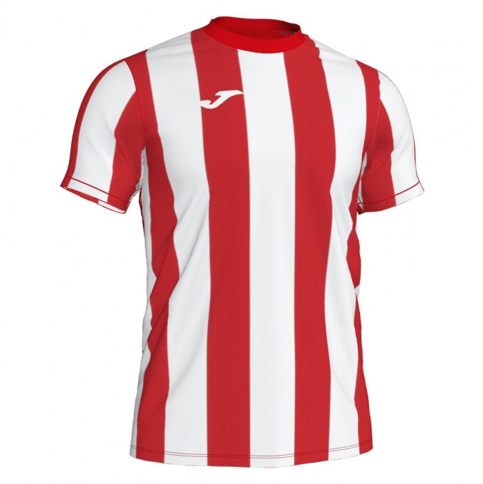 Joma Inter Striped Short Sleeve Shirt Red-White