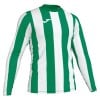 Joma Inter Striped Long Sleeve Shirt Green-White