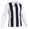 Joma Inter Striped Long Sleeve Shirt White-Black