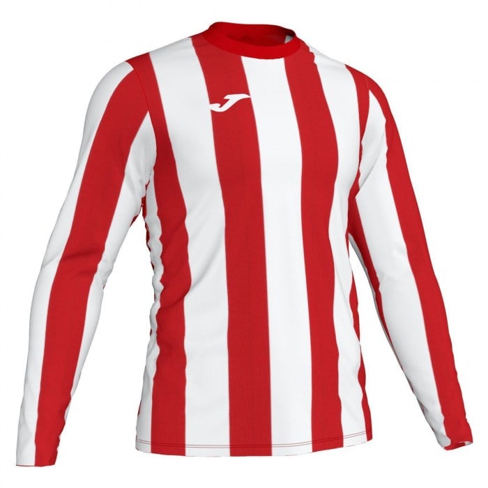 Joma Inter Striped Long Sleeve Shirt Red-White