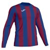 Joma Inter Striped Long Sleeve Shirt Blue-Burgundy