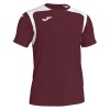 Joma Champion V Short Sleeve Shirt Burgundy-White
