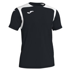 Joma Champion V Short Sleeve Shirt Black-White