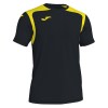 Joma Champion V Short Sleeve Shirt Black-Yellow