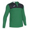 Joma Winner II Long Sleeve Polo Green-Black