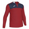 Joma Winner II Long Sleeve Polo Red-Navy