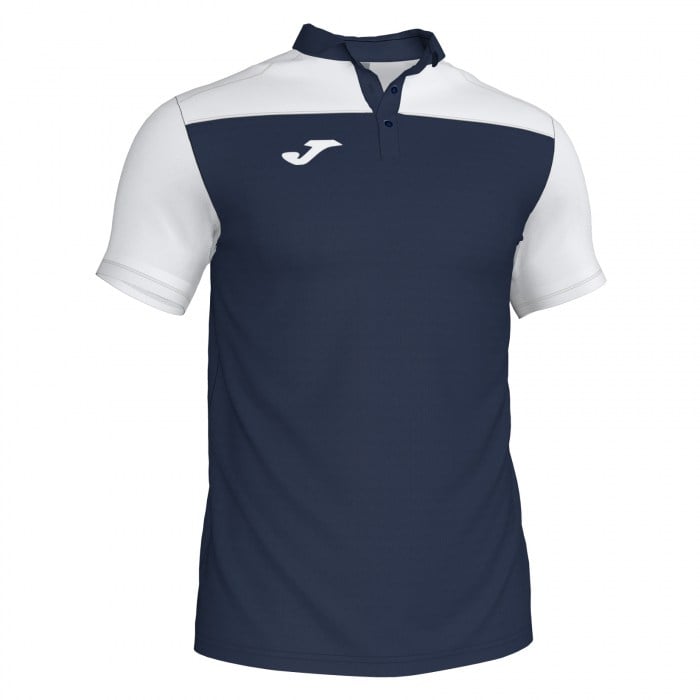 Joma Hobby II Poly Cotton Polo Navy-White