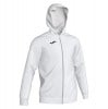 Joma Menfis Zip Hooded Track Jacket White