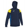 Joma Crew III Zip Hoodie Navy-Yellow