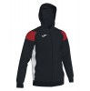 Joma Crew III Zip Hoodie Black-Red