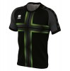 Errea Parma 3.0 Short Sleeve Shirt Black-Fluo Green