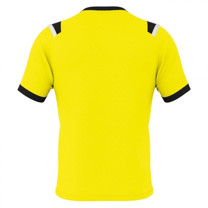 Errea Lucas Short Sleeve Shirt Fluo Yellow-Black-White