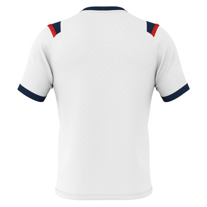Errea Lucas Short Sleeve Shirt White-Navy-Red