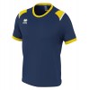 Errea Womens Lex Short Sleeve Shirt Navy-Yellow-White